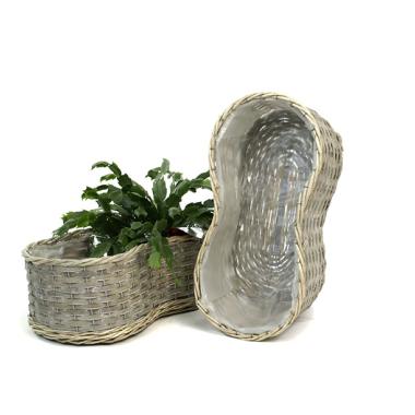 willowwoodchip peanut shape bowl large bw536 1lg handles bowls trays