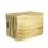 wood crate burnt finish lid large td35 1lg handles