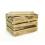 wood crate burnt finish lid large td35 1lg handles