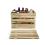 wood crate burnt finish lid large td35 1lg handles