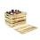 wood crate burnt finish lid large td35 1lg handles