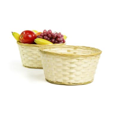 10  natural bamboo bowl bo610 1 handles bowls trays