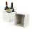 wood square pot deep white pd475 1w handles bowls trays
