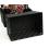 woven strap basket rectangle single medium black tp87 1med