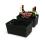 woven strap basket rectangle single medium black tp87 1med