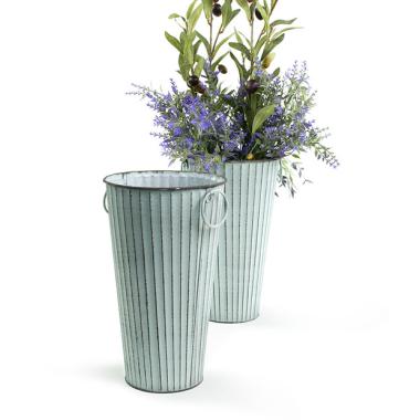 french bucket vintage ribbed by883 1rbl wholesale metal containers market buckets