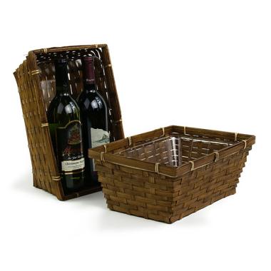 12 inch stained bamboo rectangle tray to717 1s handles bowls