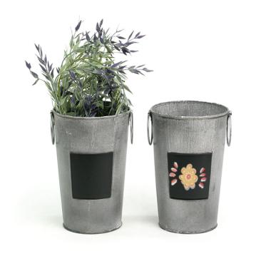 french bucket vintage chalkboard by885 1vinch wholesale metal containers market