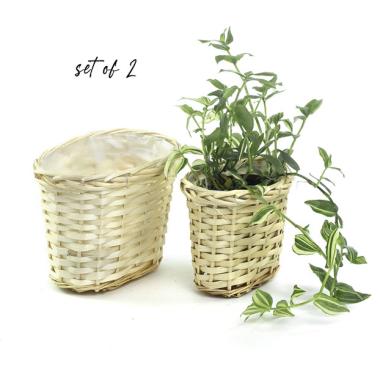 willow oval deep tray set 2 pw23 handles
