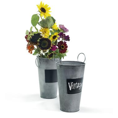 french bucket chalk board vintage by883 1vinch wholesale metal containers