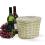 willow oval deep tray sewn lining pw23 1lg handles