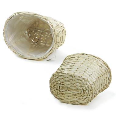 willow oval deep tray sewn lining pw23 1lg handles