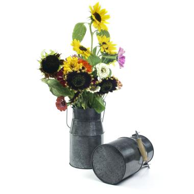 metal galvanized milk pewter finish yy11 1pew wholesale containers french