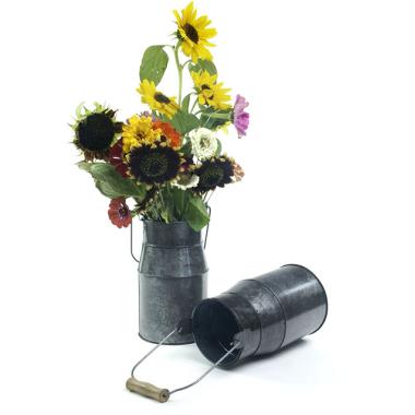 metal galvanized milk pewter finish yy11 1pew wholesale containers french
