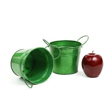 5  tin pot translucent green by03 1tgr wholesale metal containers pails