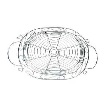 wire oval bowl silver finish by881 1 wholesale containers