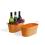 12  oval tin tub orange by14 1or wholesale metal containers tubs