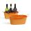 12  oval tin tub orange by14 1or wholesale metal containers tubs