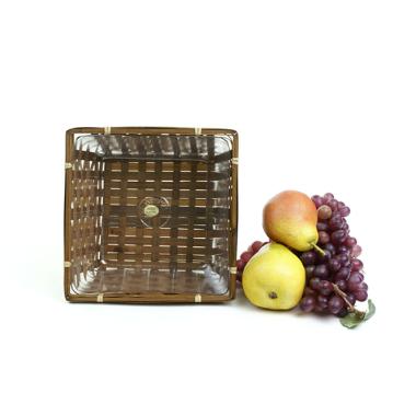 8 inch stained bamboo square tray to708 1s handles bowls