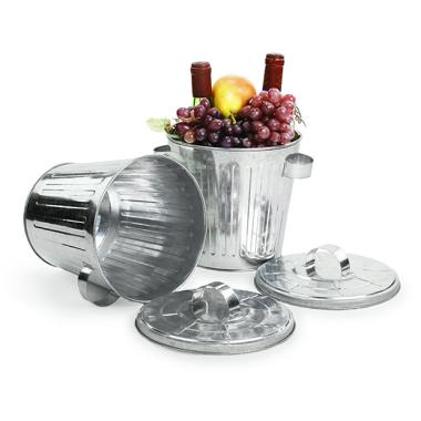 8  galvanized trash by65 1 wholesale metal containers novelty 6