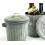 6  tin trash vintage finish by55 1vin wholesale metal containers novelty