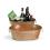 15  oval tub copper finish by95 1cp wholesale metal containers tubs
