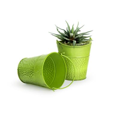 4  mini pail antique green w cove pattern by04 1ag wholesale