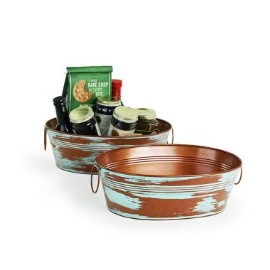oval copper verdigris tub by878 1ver wholesale metal containers tubs 13