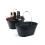 ribbed tin oval shop brushed black by671 1 wholesale metal containers