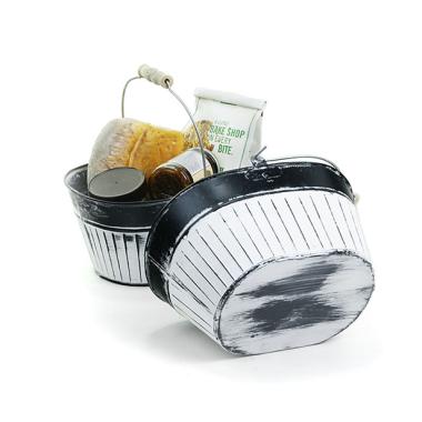 ribbed tin oval shop vintage blackwhite by213 1 wholesale metal containers