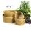 woodchip round bowl honey color s4 bd706 4 handles bowls