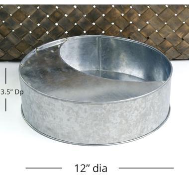 moon tin wall basket galvanized wy50 1 wholesale metal containers novelty