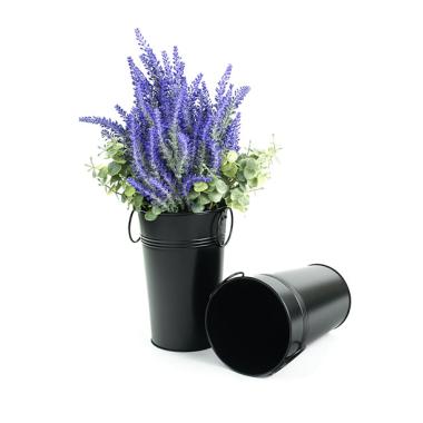 french bucket painted black by885 1blk wholesale metal containers market buckets