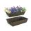 woven strap basket rectangle single dark brown tp88 1lg handles