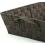 woven strap basket rectangle single dark brown tp88 1lg handles