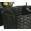 woven oval storage bin dark brown tp121 1dkb handles bowls