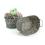 woven oval storage bin grey 2 tone tp145 1 handles bowls