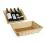 16  synthetic washable rectangle tray natural tp165 1 handles bowls