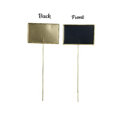 tin chalkboard pick gold plated finish 9  ny09 1gld wholesale metal containers