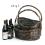 stained willow oval boat shop large s2 sw384 2lg wholesale basket containers