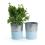 6  galvanized bucket tall ribbedblue base by127 1lb wholesale pot covers