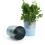 6  galvanized bucket tall ribbedblue base by127 1lb wholesale pot covers