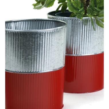 6  galvanized bucket tall ribbedred base by127 1rd wholesale pot covers
