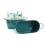 12  oval tin translucent teal tub by14 1ttl wholesale metal containers
