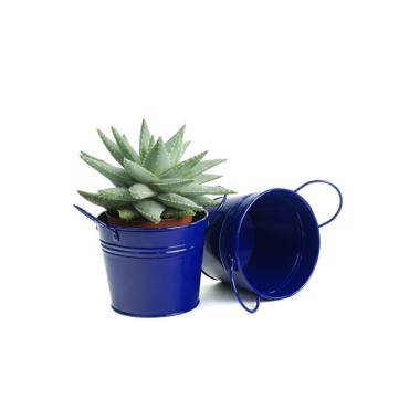 5  round tin pot royal blue by03 1rb wholesale metal containers pails