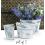 s3 tin half bucket wall basket white wash wy766 3 wholesale metal