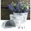 s3 tin half bucket wall basket white wash wy766 3 wholesale metal