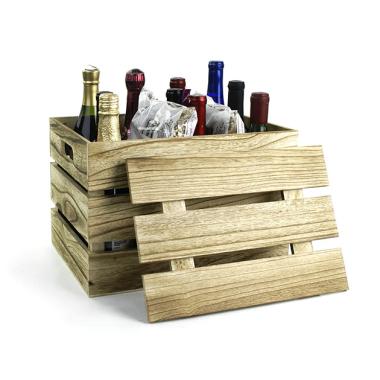 wood crate med burnt finish lid td35 1med handles