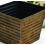 75  ribbed sq tin pot cover brown ty97 1br wholesale