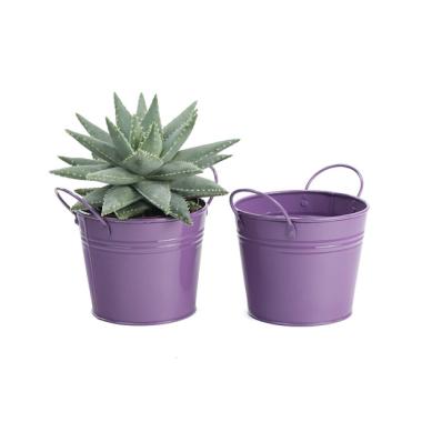 5  tin pot purple by03 1prp wholesale metal containers pails